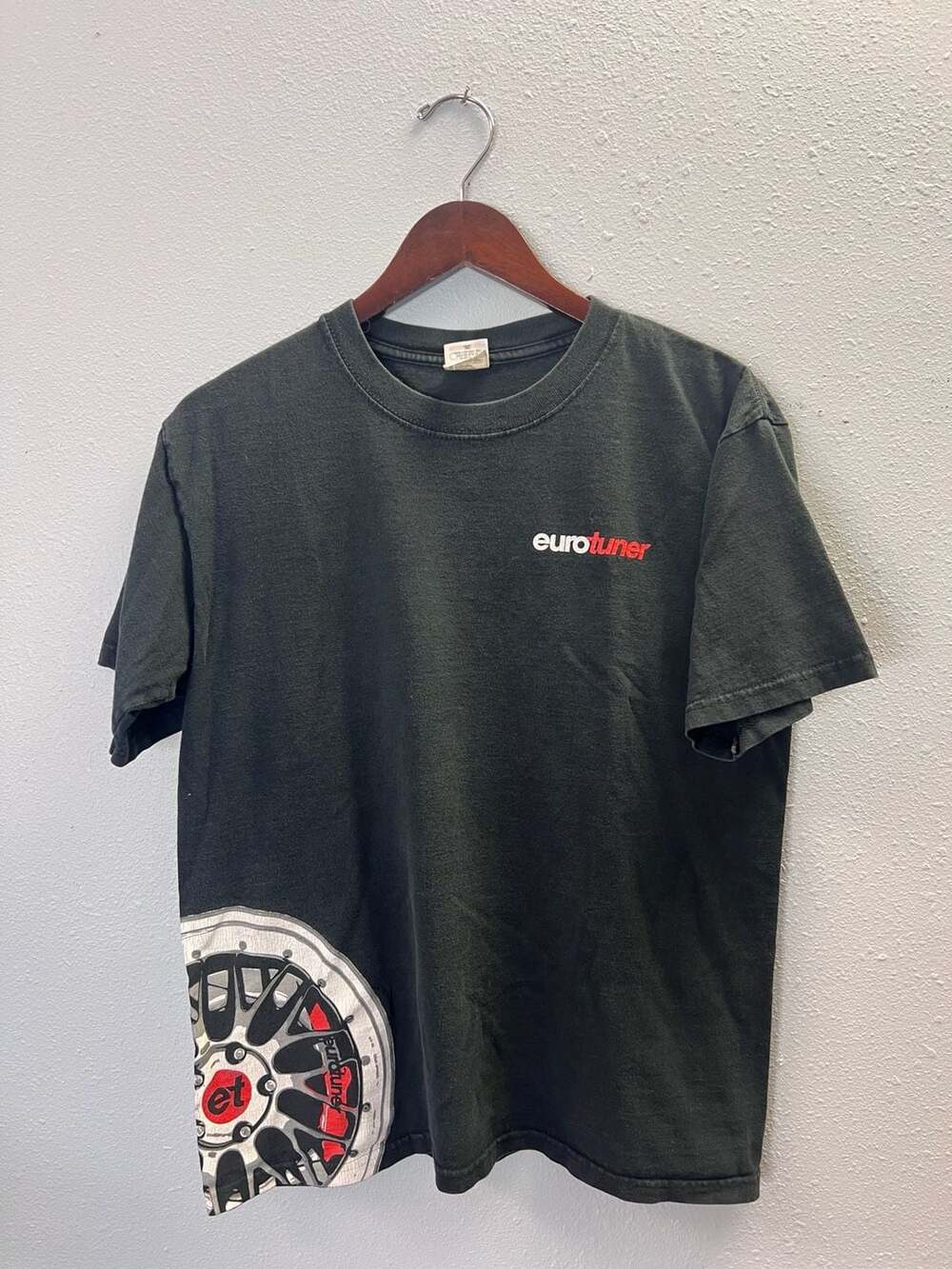 Vintage Y2K Eurotuner Magazine T Shirt Mens M Anvil Automotive Car Graphic 0541